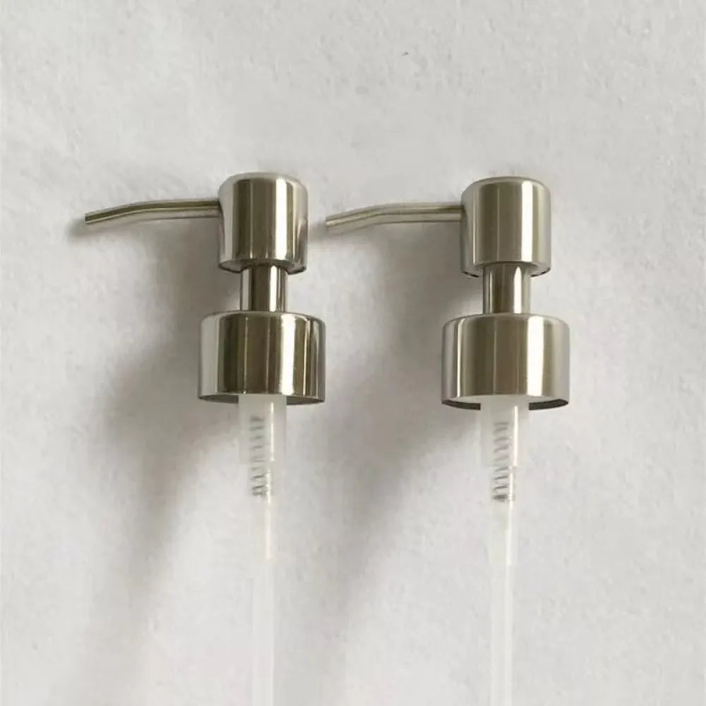304 Stainless Steel Soap Pump Head Replacement – 28/400 (26–28 mm) Foam Liquid Soap & Shampoo Dispenser Nozzle for Bathroom & Kitchen
