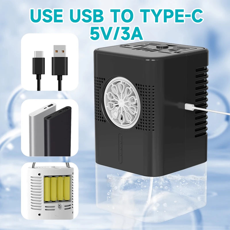 10-Hole Handheld Bubble Machine, Automatic Bubble Gun for Weddings, Parties & Outdoor Fun