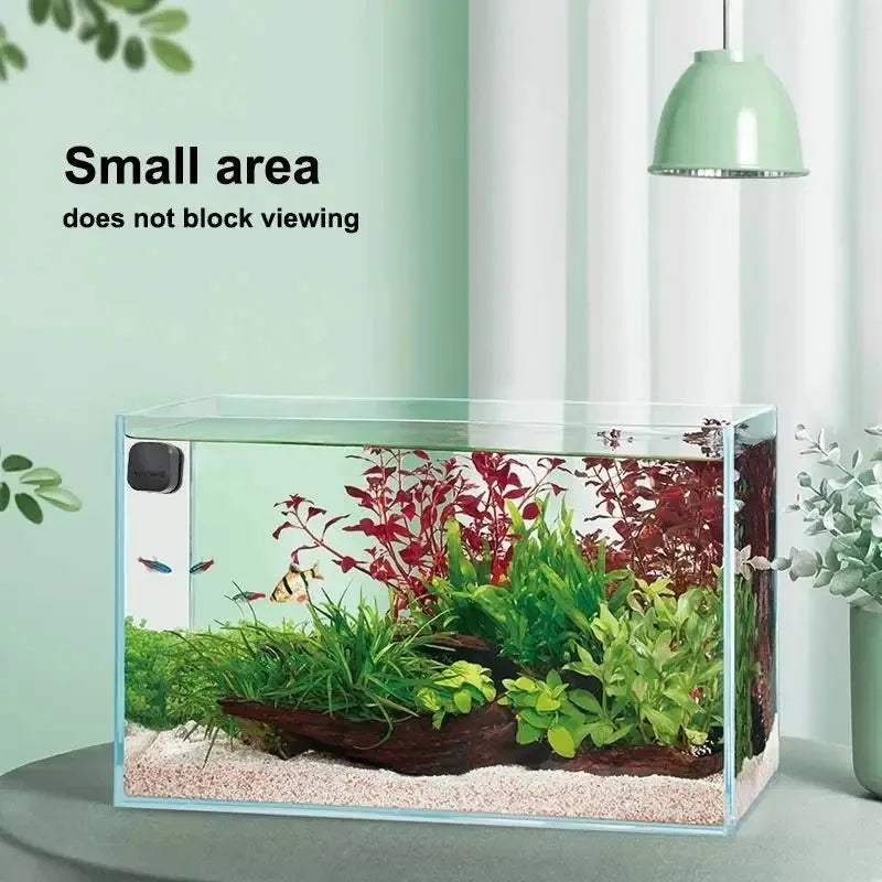 Mini Square Magnetic Aquarium Glass Cleaner Scratch-Resistant Brush for Small Fish Tanks
