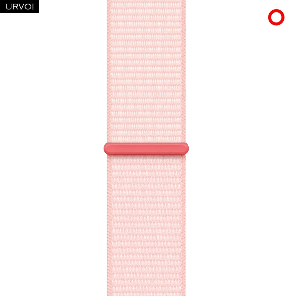 Nylon Sport Loop Band for Apple Watch — Breathable Hook & Loop Fastener — Fits 42/44/45/46/49mm