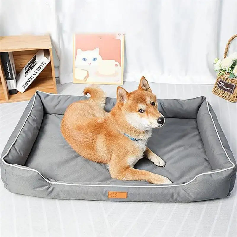 Removable Waterproof Dog Bed - 900D Oxford Bite-Resistant All-Season Pet Bed
