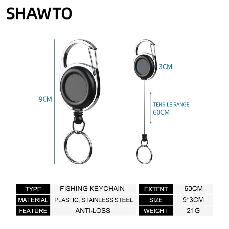 Fishing Line Scissors Keychain - Serrated Stainless Steel Blade, Titanium-Coated Corrosion-Resistant, Blunt Tip (9.5 x 6.27 cm / 3.74 x 2.47 in)