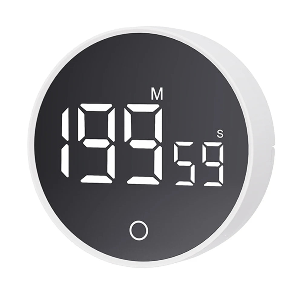 Magnetic Digital Kitchen Timer, Large LED Display, Countdown & Count-Up Alarm, Adjustable Magnetic Stand