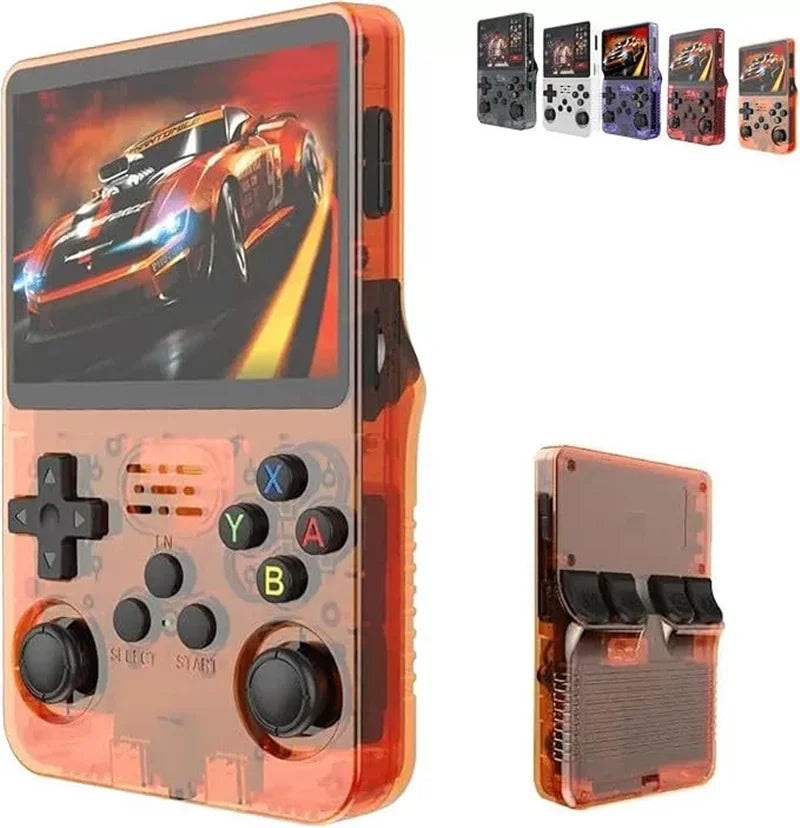 Retro 3.5-inch (8.9 cm) Handheld Game Console - ArkOS Portable Pocket Gamer, 64GB/128GB (1500/3000 Games), Mini HDMI, USB-C Charging