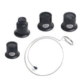 4-Pack Jeweler's Loupe Set 5X 10X 15X 20X Glass Monocular Magnifiers for Watch Repair Jewelry Crafting