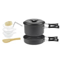 Camping Cookware Set for 1–7 People | Lightweight Portable Pot & Pan with Carrying Bag
