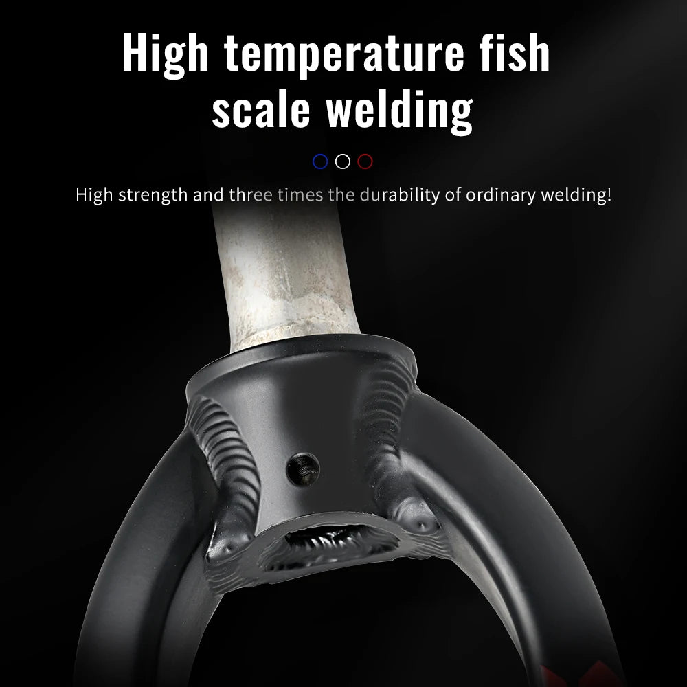 Matte Rigid MTB Fork – Aluminum Alloy Straight Steerer 28.6mm, Fits 26/27.5/29-Inch Wheels, A-Pillar Direct Mount