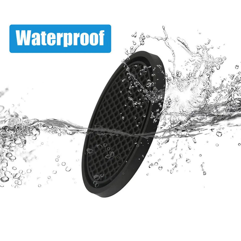 2-Pack Rhinestone Non-Slip Car Cup Holder Coasters – Diamond Silicone Cup Mat (2.77 in / 7 cm)
