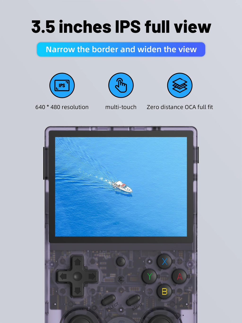 Handheld Retro Game Console 3.5-inch (8.9 cm) IPS Screen HDMI Output Android & Linux Built-in Emulators 10,000+ Games