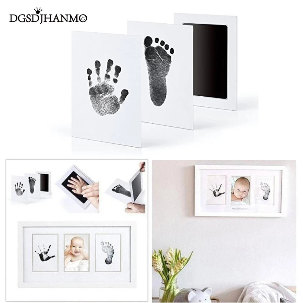 Baby Handprint & Footprint Kit Ink Pad Keepsake with Photo Frame and Pet Paw Prints 14.5 x 10 cm (5.7 x 3.9 in)