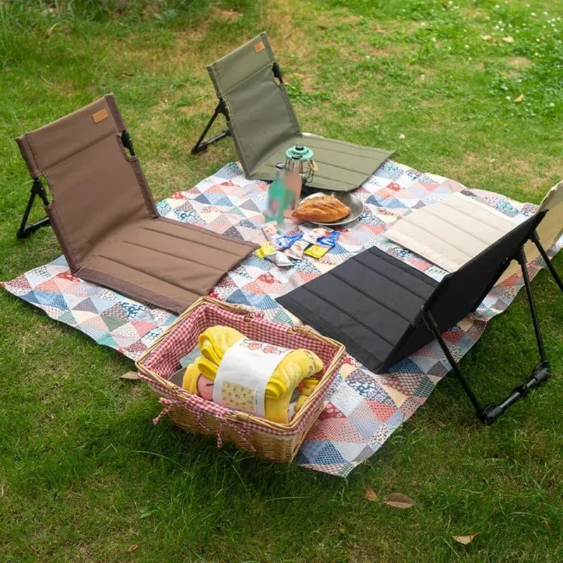 Ultra-Light Folding Camping & Beach Chair – Portable Aluminum Alloy, 600D Oxford Fabric, Compact (20.1 x 9.4 in / 51 x 24 cm)