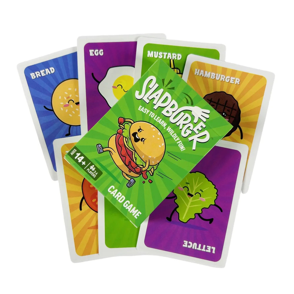 Fast Slap Family Card Game – Party Card Game Deck for 2-6 Players