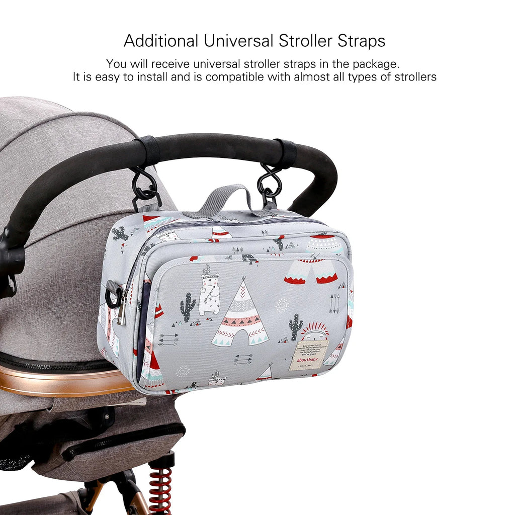 Waterproof Maternity Diaper Bag Wet/Dry Reusable Baby Mummy Wetbag Double Handle Stroller Organizer