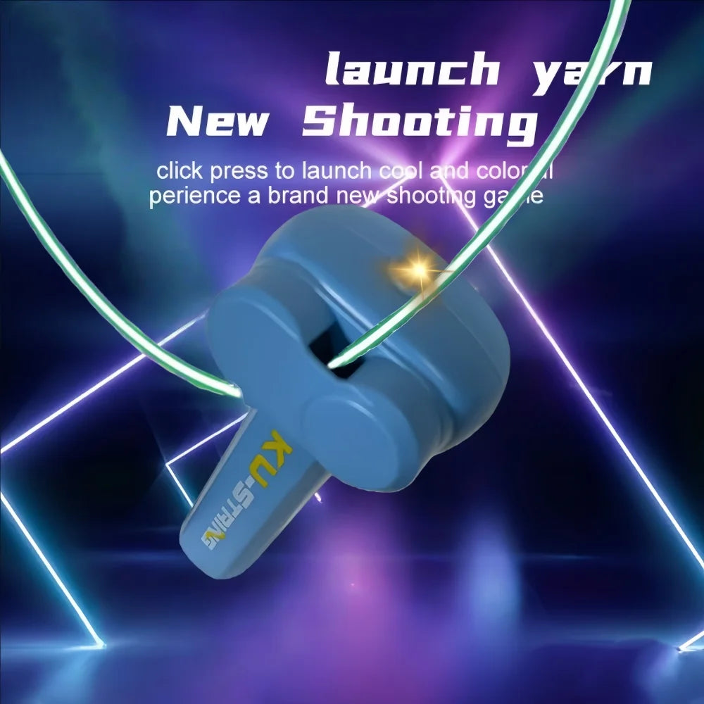 Glow-in-the-Dark Electric Rope Spinner Toy — Rechargeable Outdoor Decompression Toy for Kids & Cats