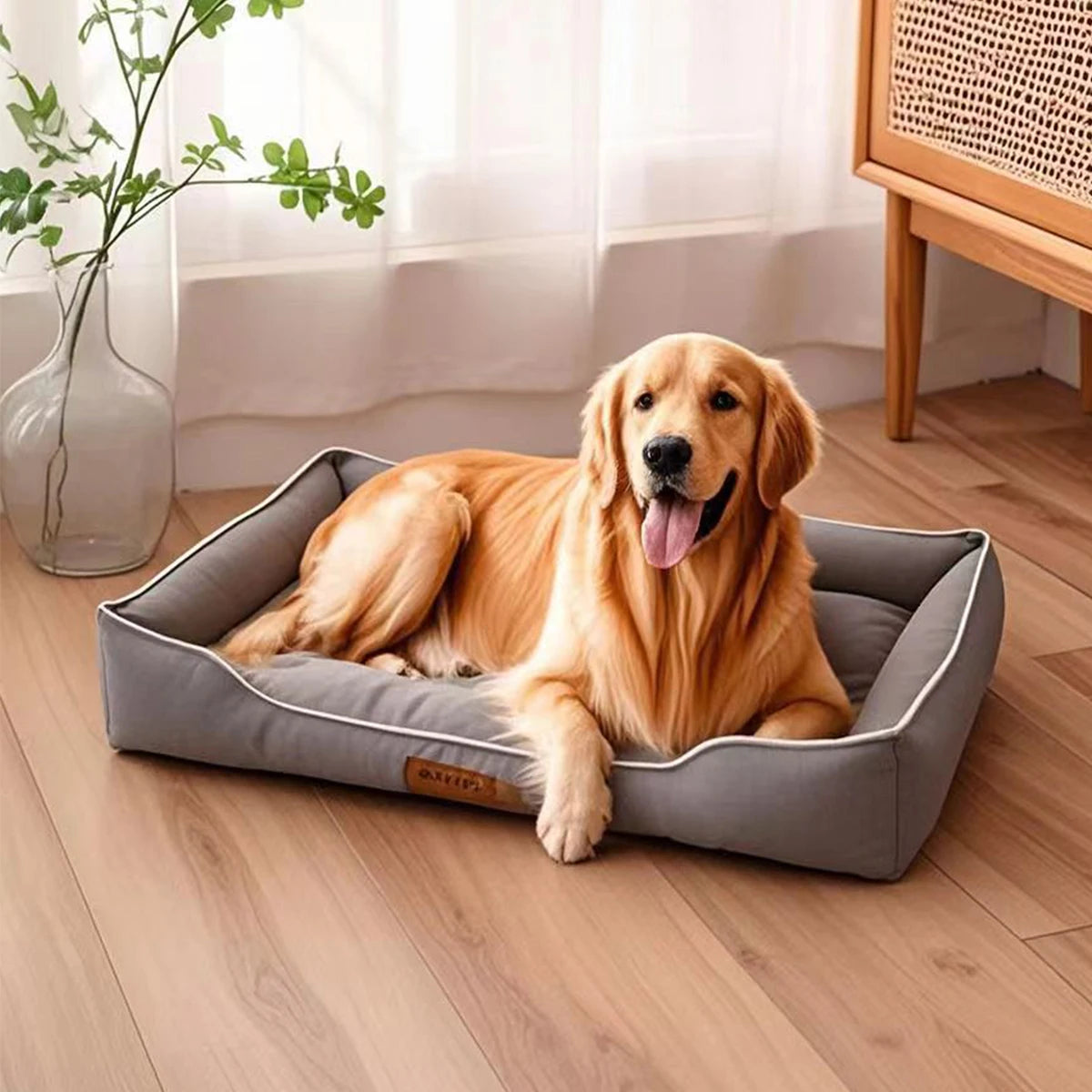 Four-Season Square Pet Bed Waterproof Thickened Bite-Resistant Dog & Cat Sofa Mattress – Sizes S-XXL (36–100 cm / 14–39 in)