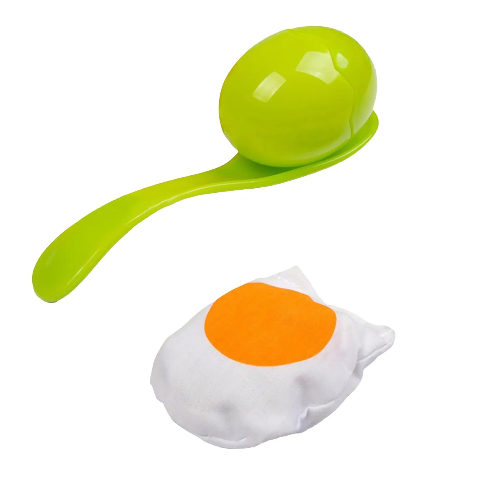 Egg and Spoon Race Game Set with Yolk - Outdoor Kids Party & Field Day Toy, Parent-Child Interactive