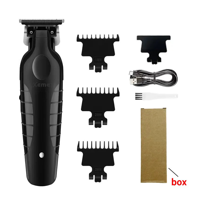 USB Rechargeable Cordless Hair Clipper & Shaver Kit - Men's Beard Trimmer Travel Barber Set