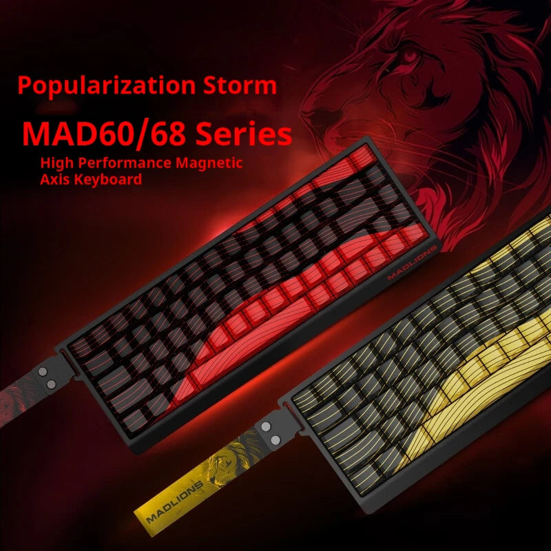 Mechanical Gaming Keyboard — Hot-Swap Magnetic Switch, 60% / 68% Compact Wired RGB with 8K Rapid Trigger