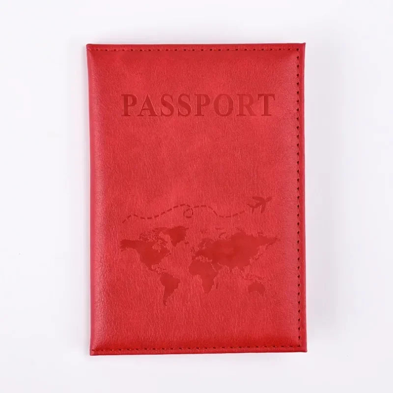 PU Leather Passport Holder Wallet – Travel Passport Cover & Card Case for Women and Men