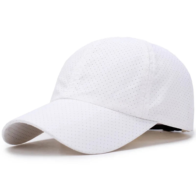 Summer Quick-Dry Baseball Cap Breathable Sun Hat for Outdoor Sports & Travel, Unisex