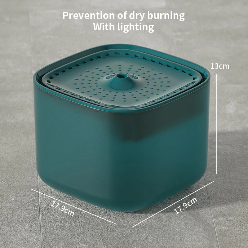 3L (0.79 gal) Cat Water Fountain — USB Electric Silent Auto-Recirculating Pet Water Dispenser with Filter