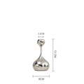 Silver Stainless Steel Candle Holder — Metal Candlestick for Home, Dining & Wedding Decor