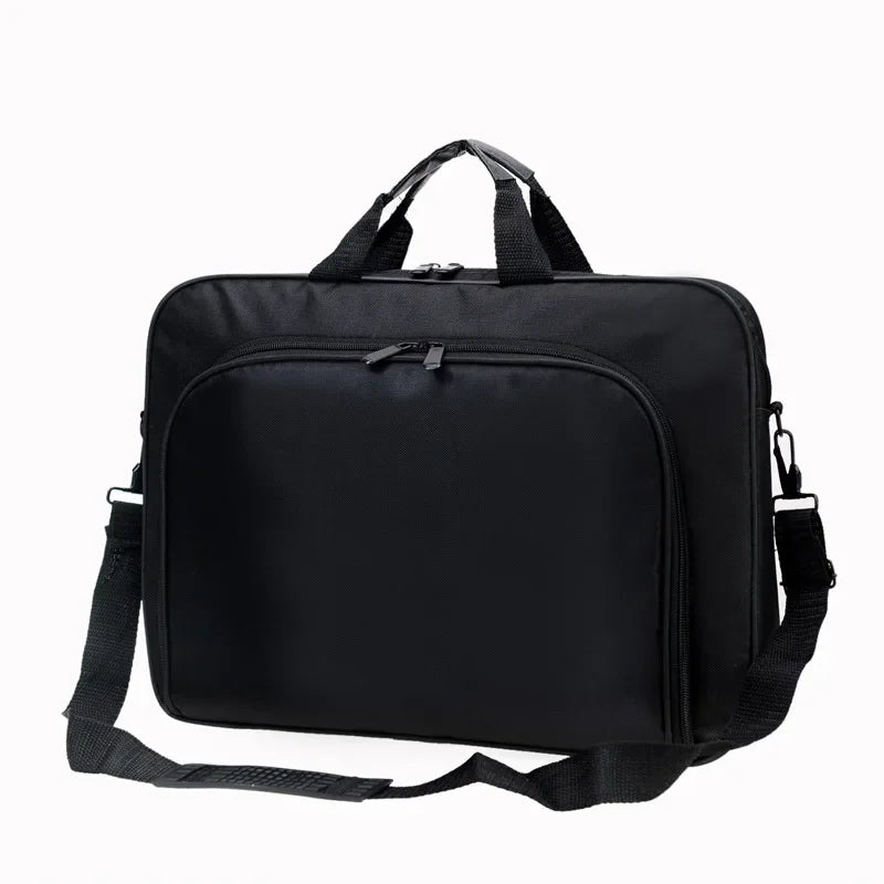 15.6–17 Inch (39.6–43.2 cm) Nylon Laptop Briefcase – Business Shoulder Bag with Zipper