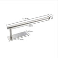 Self-Adhesive Stainless Steel Toilet Paper Holder Matte Black – No-Drill Wall Mount