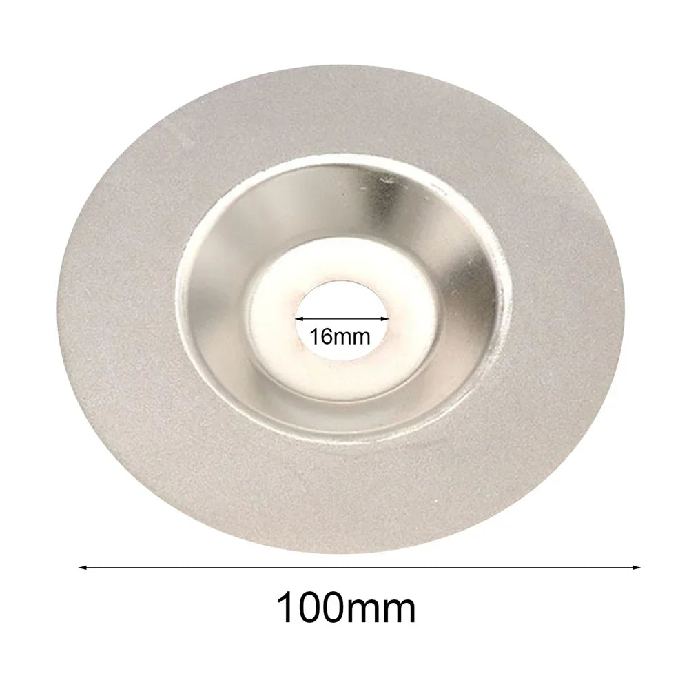 Emery Abrasive Disc for Ceramics, Glass & Stone — 3.94 in (10 cm) with 0.63 in (1.6 cm) Hole — 400/600/800 Grit