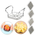 Multi-Function Stainless Steel 5-in-1 Fruit & Vegetable Slicer Cutter — Apple Corer, Pear Slicer & Potato Chip/Fries Maker