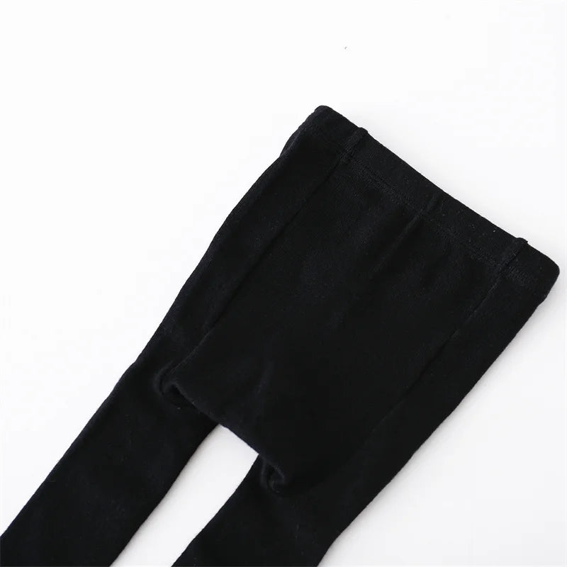 Baby Girl Cotton Knitted Tights Newborn & Toddler Pantyhose Casual White Black