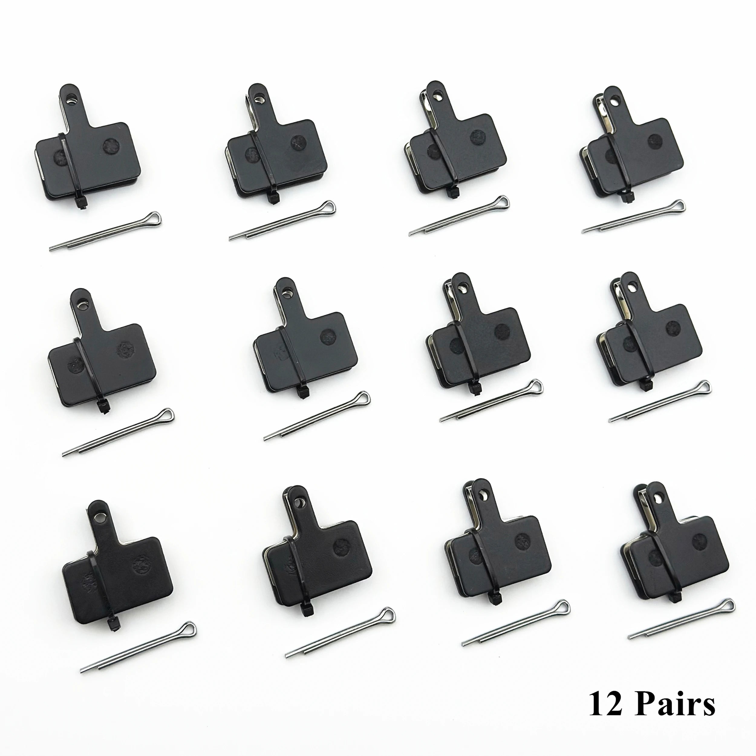 2/4/12-Pair Hydraulic Disc Brake Pads for Mountain Bikes — Resin, Semi-Metal & Ceramic Options