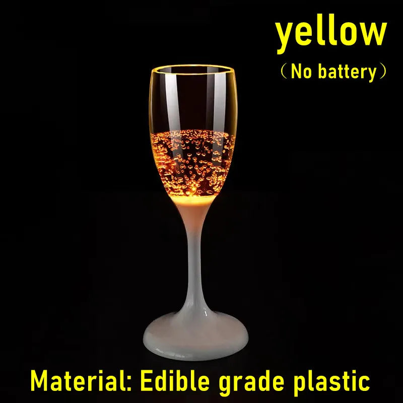 6-Pack LED Light-Up Cups — Multicolor Flashing Wine, Beer & Whiskey Glasses for Parties