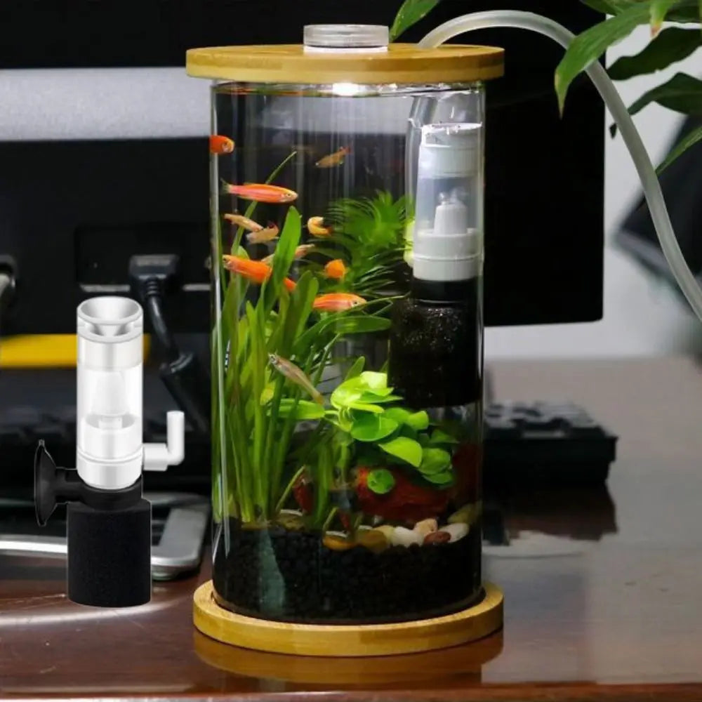 Compact Ultra-Quiet Multi-Layer Aquarium Media Filter for Fish Tank