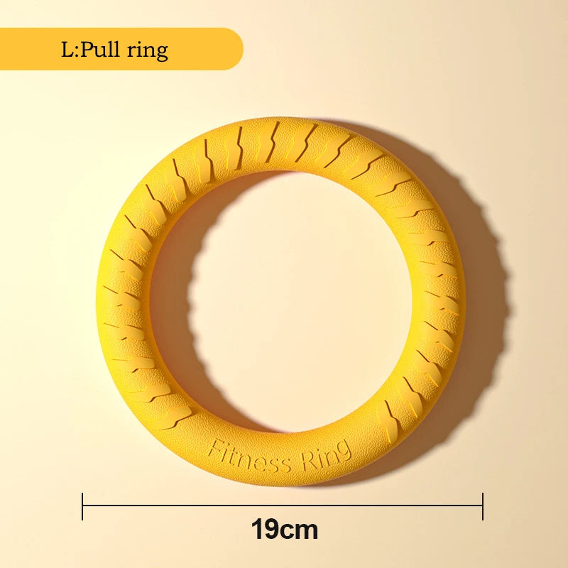 EVA Dog Toys 4-Pack - Durable Flying Disc, Ball and Tug Rope Set for Puppies and Adult Dogs | Chew-Proof Teeth Cleaning