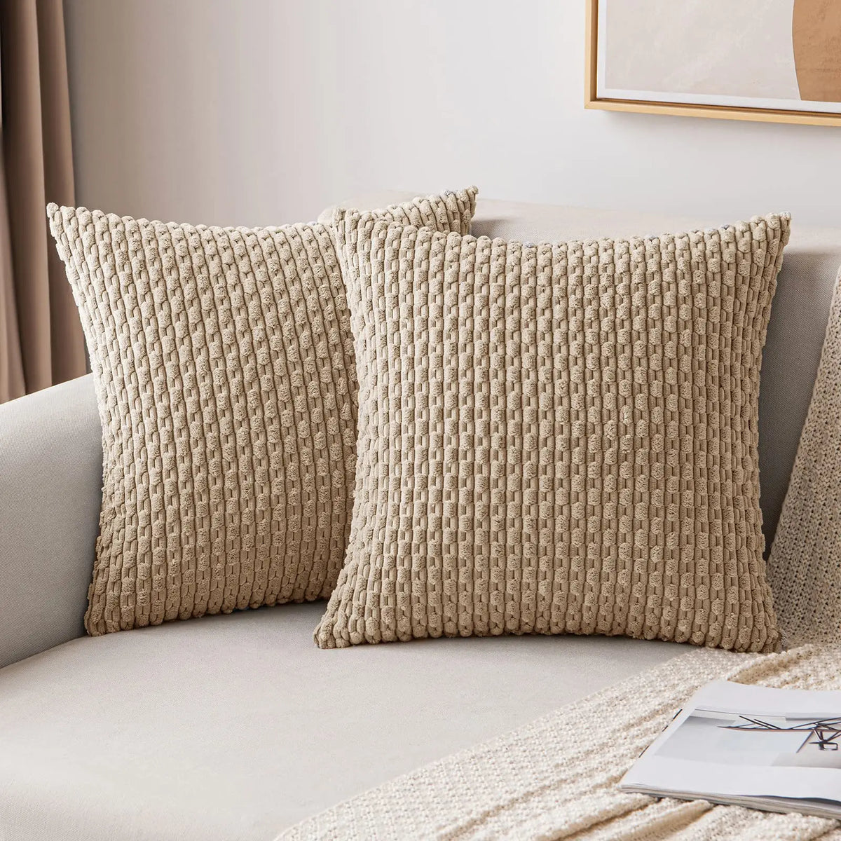Decorative Cushion Cover 45x45 cm (18x18 in) Sofa Throw Pillow Cover for Living Room Home Decor