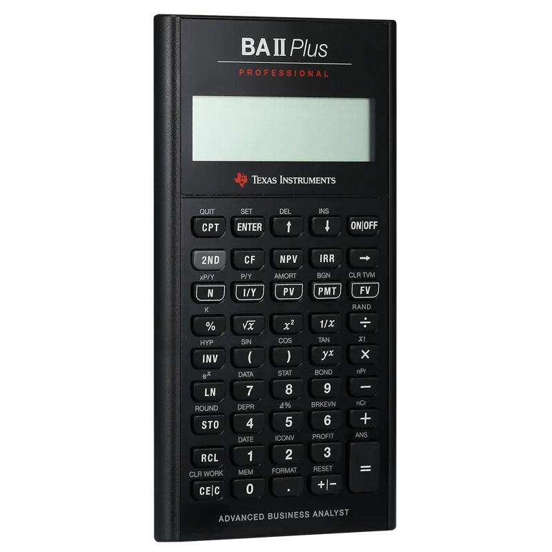 Financial Calculator for CFA & FRM Exams — 10-Digit Professional Finance Calculator with TVM, Amortization & Advanced IRR