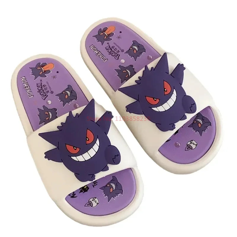 Gengar Anime Unisex Slippers — Anti-Slip Cartoon Couple House Shoes, EVA-Style Comfort