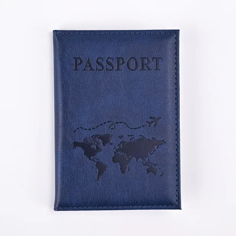 PU Leather Passport Holder Wallet – Travel Passport Cover & Card Case for Women and Men