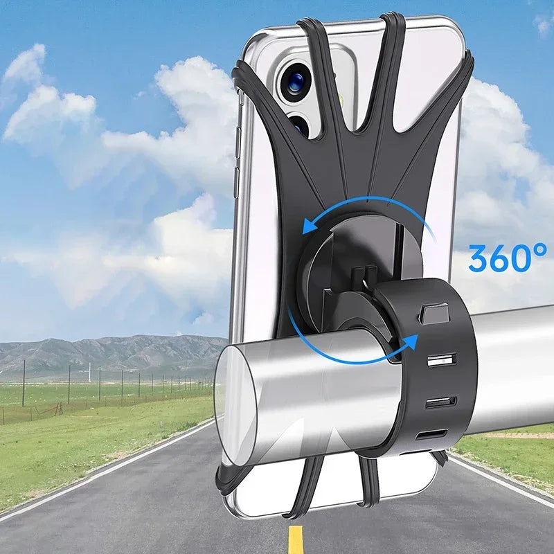 Universal Bike & Motorcycle Phone Holder Bicycle Handlebar Mount for iPhone Samsung Xiaomi