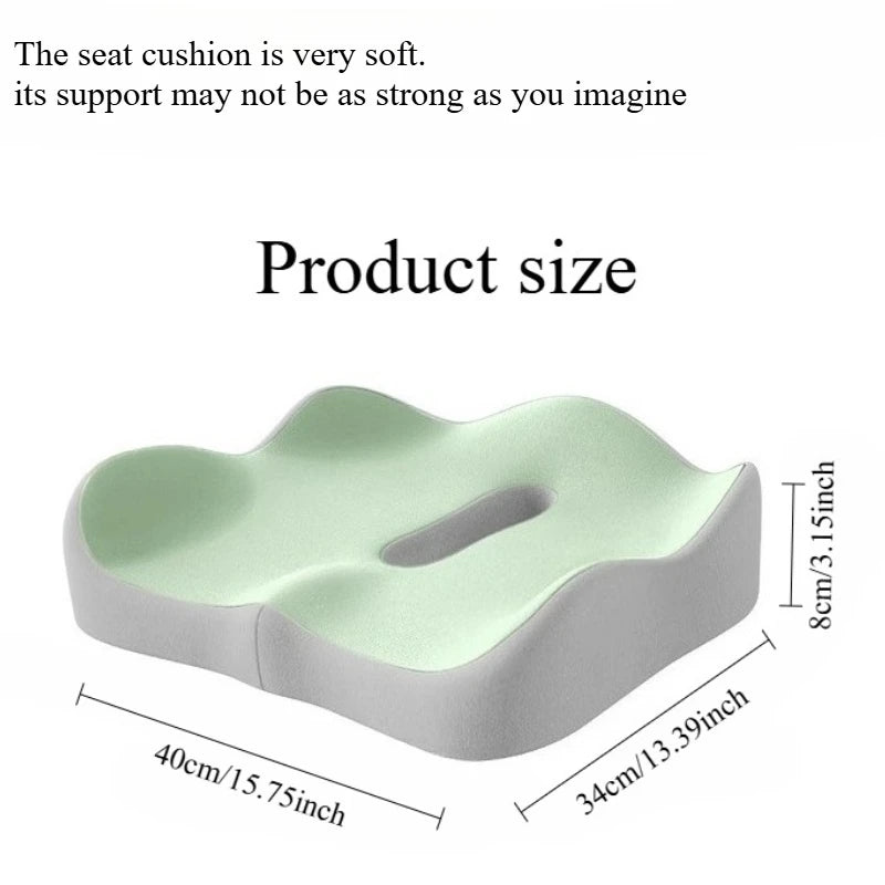 3D ergonomic memory foam chair cushion, view 2