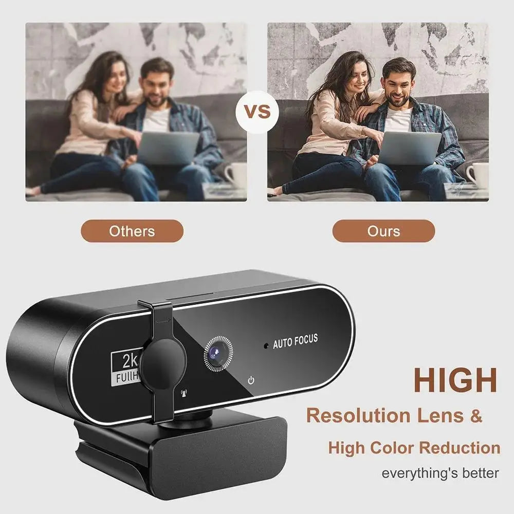 4K Webcam 3840x2160 Autofocus, Built-in Microphone, USB 2.0, 30fps HD Video Conference Camera