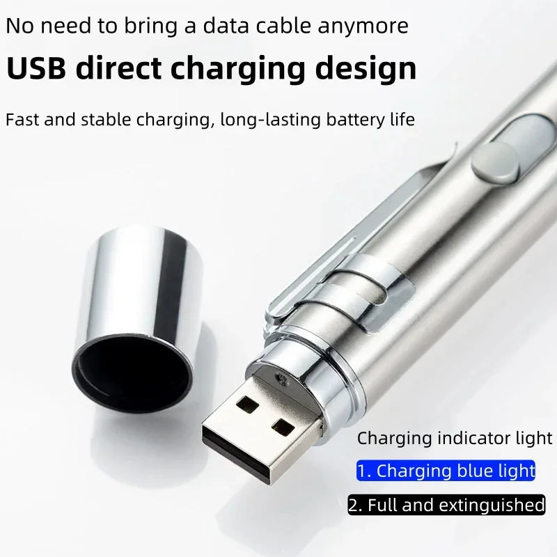USB Rechargeable Infrared Laser Cat Toy – Interactive Pattern Projection Wand