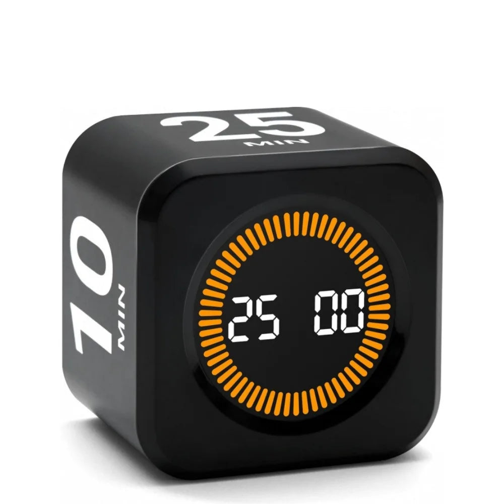Mini Digital Gravity Flip Timer 1-90 Minute Countdown — LCD Flip Timer for Kitchen, Cooking, Pomodoro, Study & Work