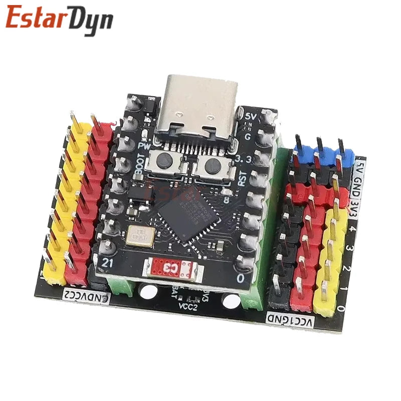 Ultra-Compact WiFi Bluetooth Mini Development Board – SuperMini Expansion Board