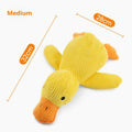 Plush Duck Dog Toy with Squeaker Bite Resistant Chew Toy for Teeth Grinding Relief