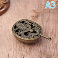 Antique Style Metal Incense Burner Lamp Candle Holder, Conical Aromatherapy Home Decor Gift