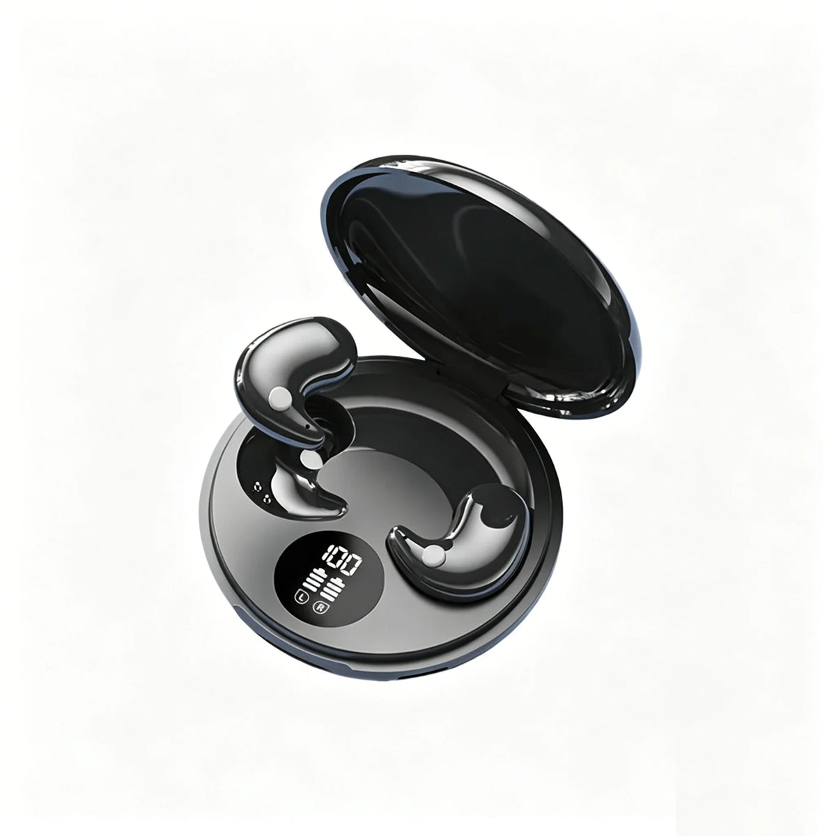 Ultra-Thin Wireless Sleep Earbuds for Side Sleepers - Zero-Pressure Bluetooth In-Ear Headphones with Long Battery Life