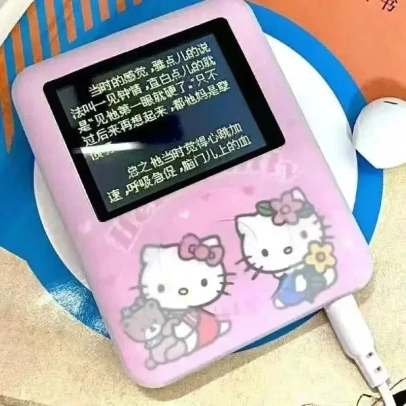 Kawaii Cartoon Mini MP3 Player — Portable Anime Walkman, USB Rechargeable with External Speaker