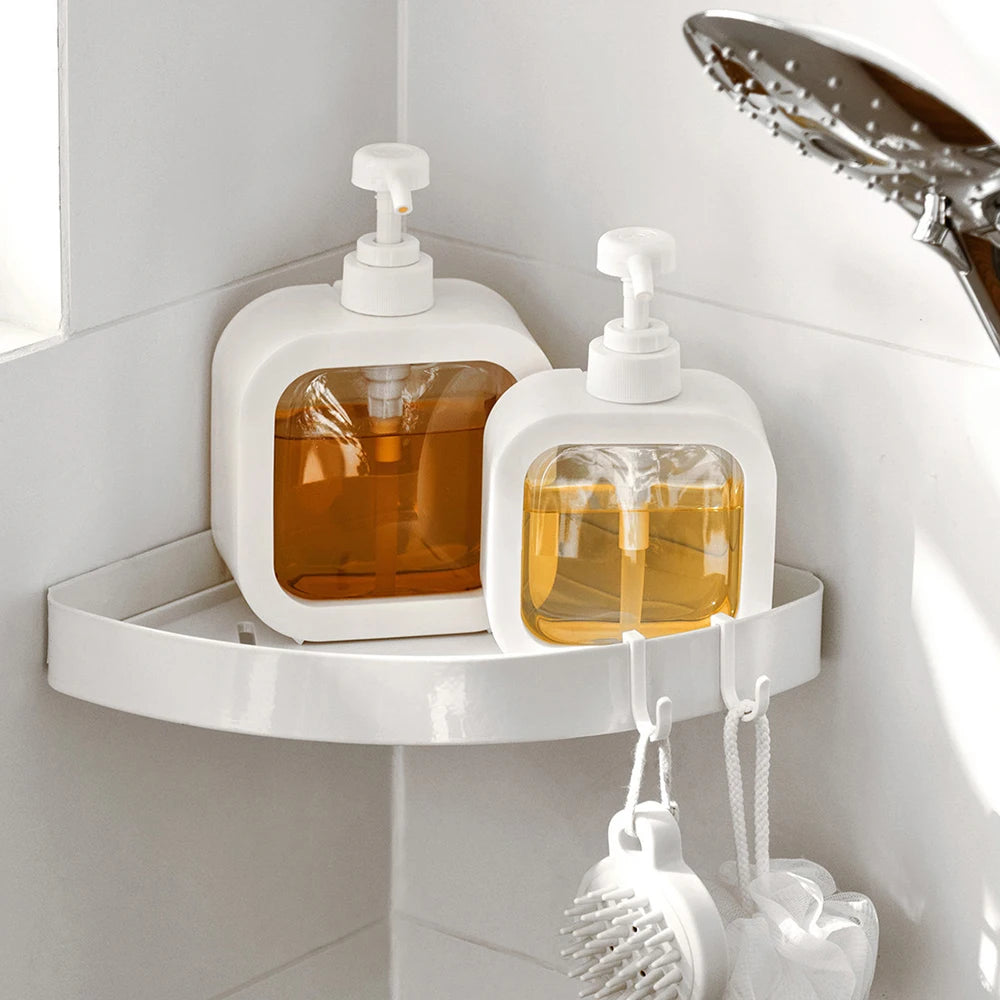 Large-Capacity Refillable Soap Dispenser Bottle – Clear Plastic Pump, 1 or 2 Pack for Travel, Kitchen & Bathroom